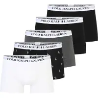Ralph Lauren Boxershorts 'CLSSIC' lichtgrijs / zwart / wit