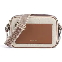 Michael Kors Large East/west Pocket Crossbody Luggage Size: OS | Shoulder Bags Outlet | Dames | Beige