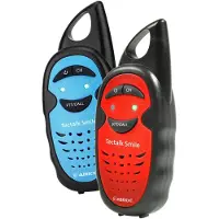 Albrecht Tectalk Smile kinderloopradio, geschikt voor reizen, met externe antenne, werkt op AAA-batterijen, frequentie: 446,00625 MHz