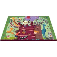 Rebo Productions Een boom vol dieren - boek + giga puzzel (Kartonboek)