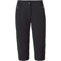Vaude - Women's Farley Stretch Capri III - Trekkingbroek 44, zwart