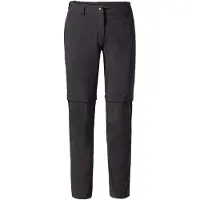 Vaude - Women's Farley Stretch Zip Off Pants II - Trekkingbroek 48 - Short, zwart