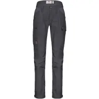 Fjällräven - Women's Kaipak Trousers Curved - Trekkingbroek 42 - Fixed Length, grijs