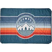 Voited - Kampeer slaapzakken - Fleece Blanket Camp Vibes Two voor Unisex - Zwart