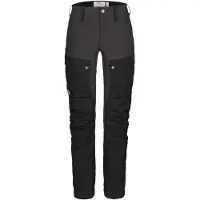 Fjällräven - Women's Keb Trousers - Trekkingbroek 34 - Short, zwart