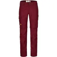 Fjällräven Broek Women Karla Pro Zip off Trousers Bordeaux Red-Maat 48
