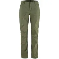 Fjällräven - Dames wandel- en bergkleding - Abisko Hybrid Trail Trousers W Laurel Green voor Dames van Technische stof - Maat 34 EU - Groen