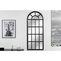 Invicta Design wandspiegel CASTILLO 140cm zwart raam in landelijke stijl - 43631