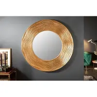 Invicta Elegante wandspiegel CIRCLE 100cm goud rond met versierde lijst - 40697