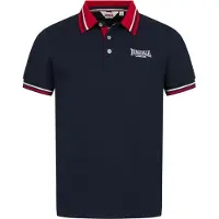 Lonsdale Shirt navy / rood / wit