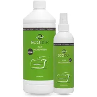 Ecodor EcoCar Geurverwijderaar 250 ml spray + 1 liter navulfles – Biologische autoluchtverfrisser