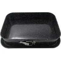King Hoff - Rechthoekige Bakvorm - Afneembare Rand - 39x27cm - Antiaanbaklaag