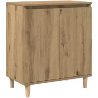 vidaXL Dressoir 60x35x70 cm bewerkt hout artisanaal eikenkleur