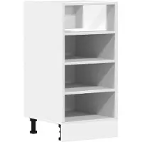 vidaXL Onderkast Riga 40x44,5x81,5 cm bewerkt hout wit