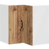 vidaXL Keukenwandhoekkast Kalmar bewerkt hout oud houtkleurig