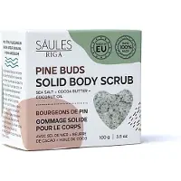 Saules Fabrika Vegan scrubzeep met dennenknoppen in hartvorm, , 100 gram
