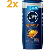 Nivea – MEN – 3 in 1 – Sport – Douchegel – 2x 250 ml - DUO DEAL!