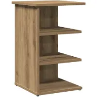 vidaXL Dressoir 35x35x55 cm bewerkt hout artisanaal eikenkleur