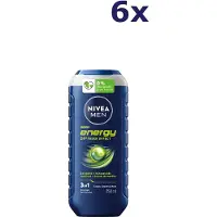 Nivea 6x Men Energy Shower Gel 250ml
