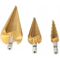 Rosfix Conische Trapboor Set - Titaancoating, HSS - 3 Stuks 4–32 mm, 6 mm Schacht - Voor Metaal