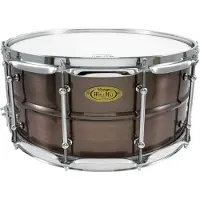 WorldMax 14x6.5 inch Brushed Red Copper Brass Shell snaredrum
