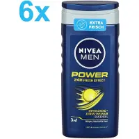 Nivea – MEN – 3 in 1 – Energy – Douchegel – 6x 250 ml - Voordeelverpakking