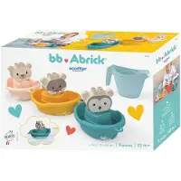 Abrick badspeelgoed bootjes dieren met gieter - kleurrijk badspeelgoed set.