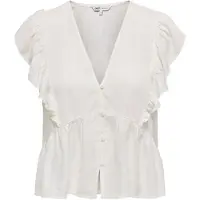 ONLY Blouse 'ONLRian Flonce' wolwit