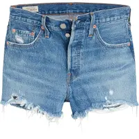 Levi's Jeans '501 Original Short' blauw denim