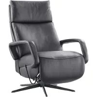 Profijt Meubel Relaxfauteuil Orona small zwart leer