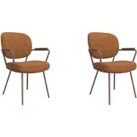 Label51 Eetkamerstoel Lausanne - Coral - Boucle - Coral Metalen Frame