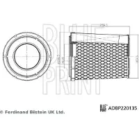 Blue Print ADBP220135 Luchtfilter