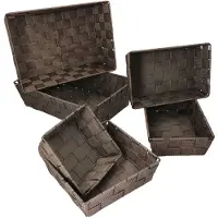 MamboCat 6-delige set decoratieve & opbergmand Alvaro bruin - 1 x 23005 + 2x 23013 + 2 x 23023 + 1 x 23033