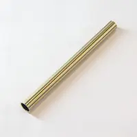 Sanilux Desigsifon verlengbuis met kraag 40 cm goud geborsteld