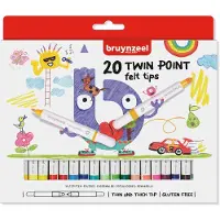 Bruynzeel Stiften - Twin point - Dun & dikke punt - 20st.