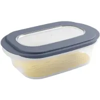 Sunware Kaasdoos met tray transp./blauw blauw Kunststof Vershouddoos