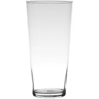 Hakbijl Glass Vaas Essentials Conical Glas Ø16xh29cm Transparant transparant Keramiek Hakbijl
