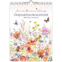 Comello Verjaardagskalender Klaproos met vlinder Kalender