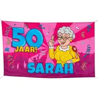 Paper Dreams Gevel Vlag XXL Sarah Cartoon Multi multi Polyester Vlag