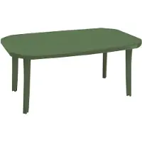 Grosfillex Miami Tafel 165x100cm Groen Grijs grijs Kunststof Tafel