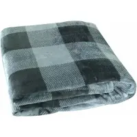 CosyDecor Woondeken Flanel 150x200cm Grijs grijs Flanel Plaid