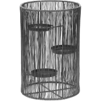 House of Nature Theelichthouder Metaal Ø20xh30cm Zwart zwart Metaal