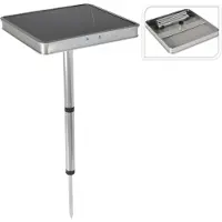 Redcliffs Campingtafel 26x26x43cm Grijs Zwart zwart Metaal Campingtafel