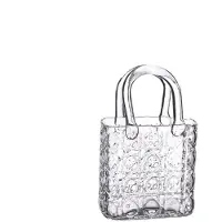 Ideas 4 Seasons Elysee Glazen Handtas Vaas 19x11x28cm Transparant transparant Keramiek Ideas 4