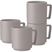 Berlinger Haus Mokset 4-delig taupe taupe Keramiek Beker