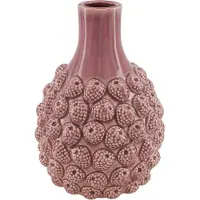 Dijk Natural Collections Vaas Framboos Keramiek Ø18,5xh27cm Roze roze Keramiek