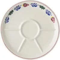 Boerenbont Fondueborden Ø27cm 6 Stuks Wit wit Aardewerk Bord