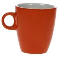Cosy & Trendy Mokje Vicky oranje 19cl doos a 6 stuks oranje Aardewerk Beker