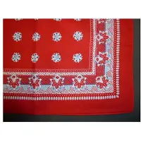 Merkloos Boerenzakdoek rood 55x55cm pak a 12st rood Katoen Verkleedaccessoire