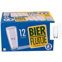 Mammoet Budgetline Bierfluitje 12 Stuks Transparant transparant Glas Bierglas
